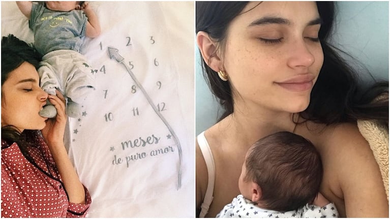 ¡Va creciendo! Eva de Dominici celebró el primer mes de Cairo, su bebé: Qué maravilla de la vida ser tu mamá
