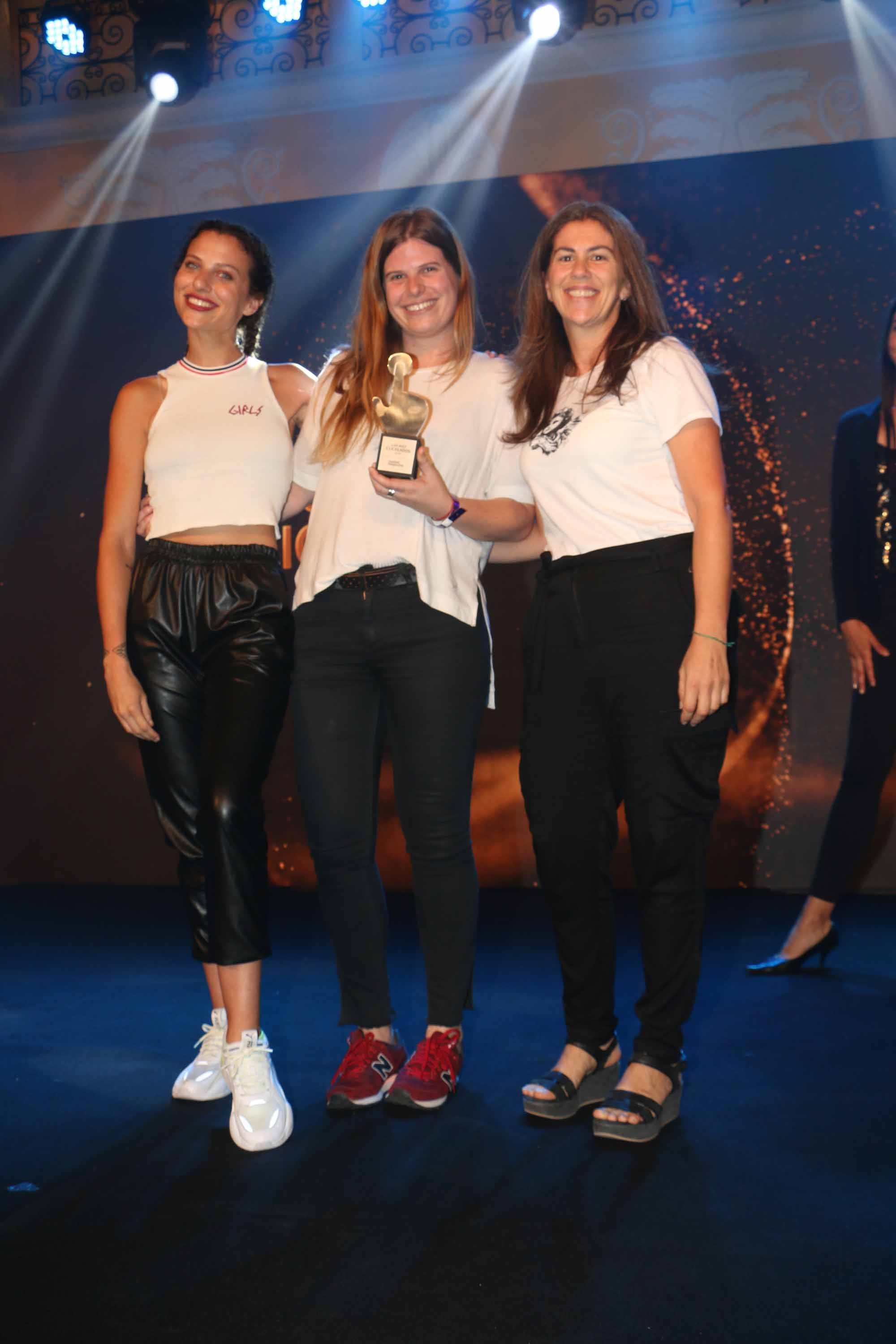 Valentina Salezzi de Artear Delfina Bett, Luciana Etcheverry de Mondelez. (Foto: Movilpress)