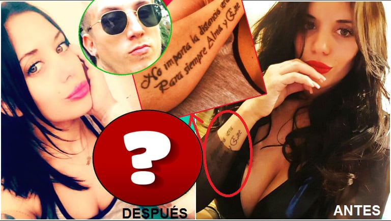 Valeria Aquino tapó el tatuaje del El Polaco y se hizo un enorme diseño arriba arriba (Fotos: Prensa Chester y Web)