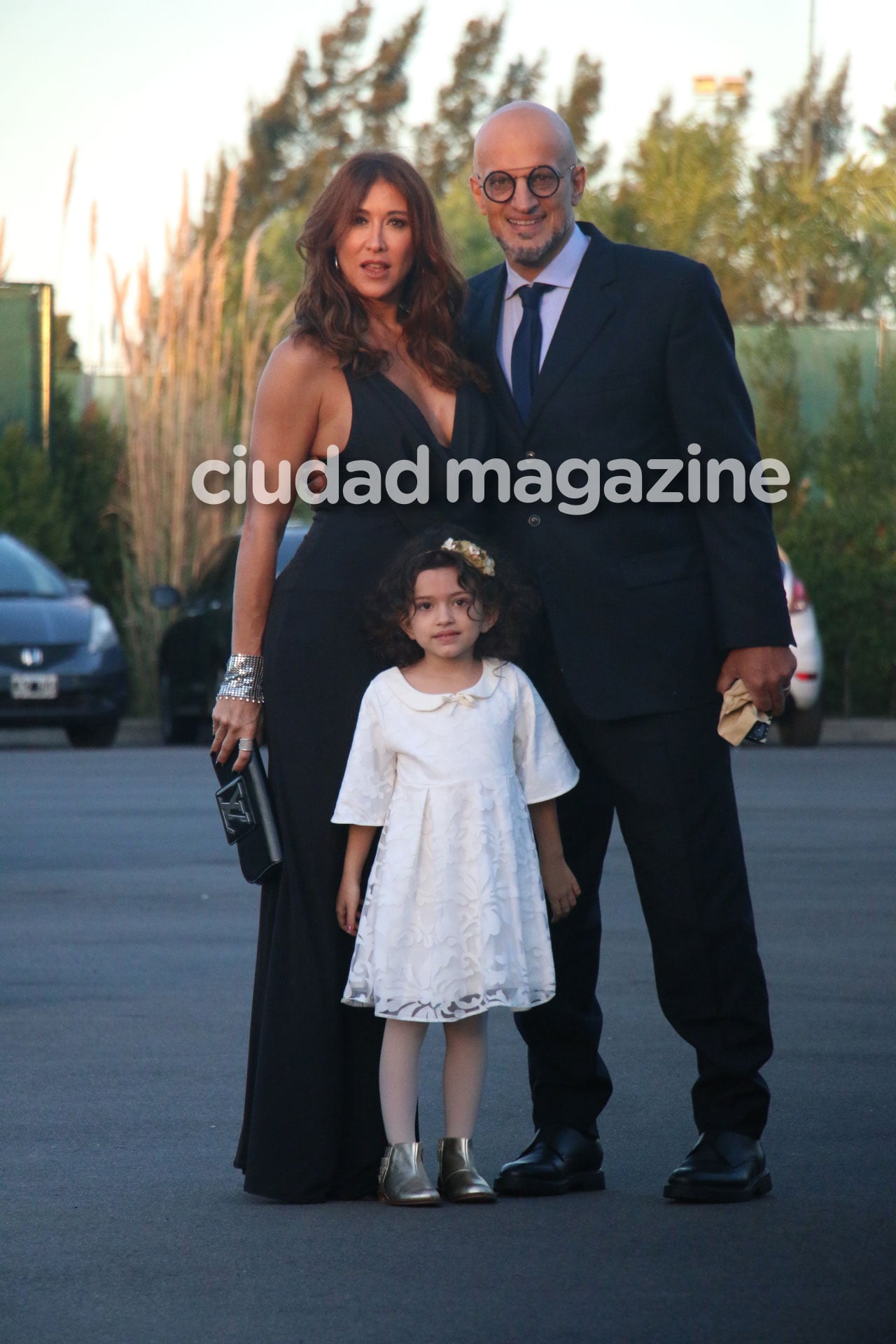 Valeria Archimó y Guillermo Marín, en el casamiento de Jorge Rial y Romina Pereiro (Foto: Movilpress)