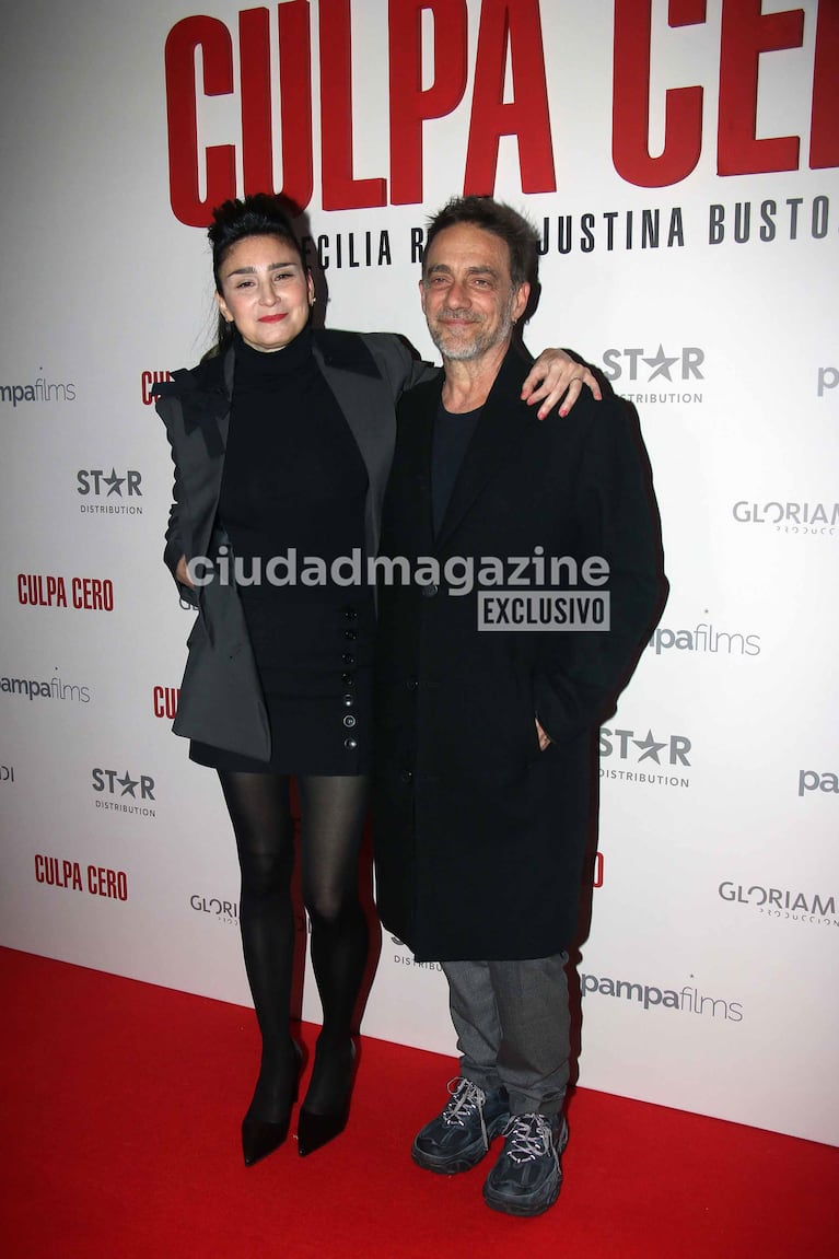 Valeria Bertuccelli y Vicentico en el estreno de su película, Culpa Cero (Foto: Movilpress).