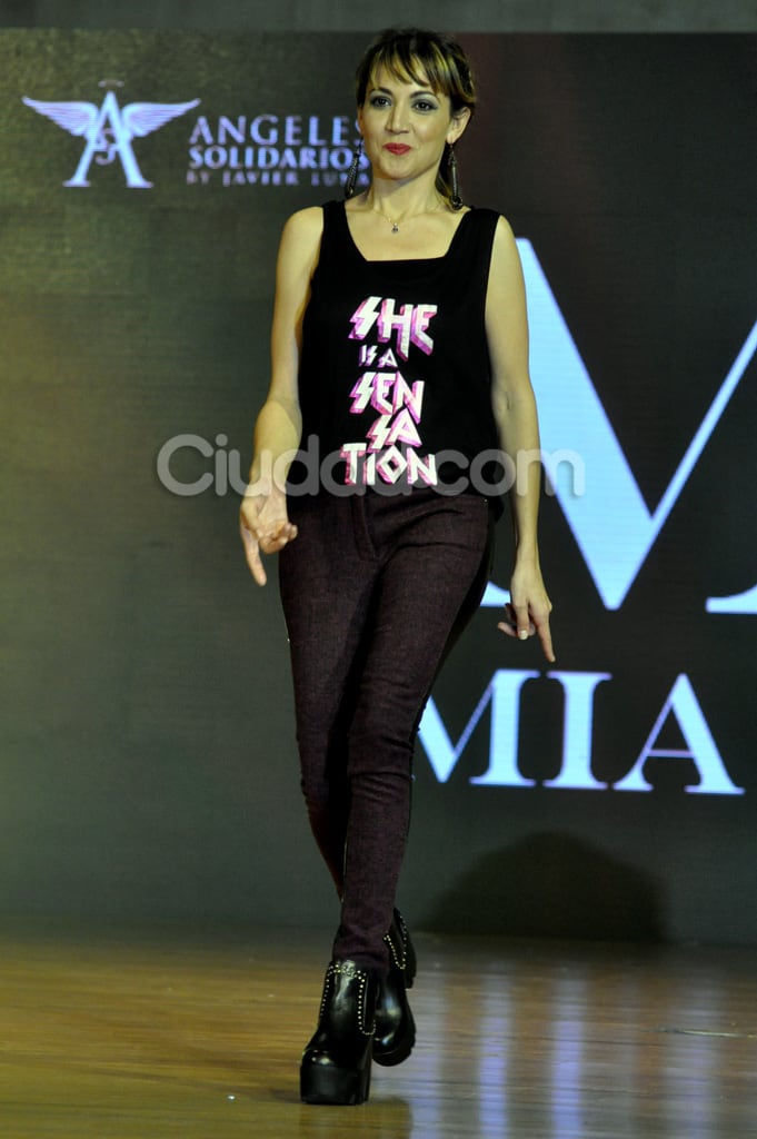 Valeria Gastaldi en la pasarela de Javier Luna. (Foto: Jennifer Rubio-Ciudad.com)