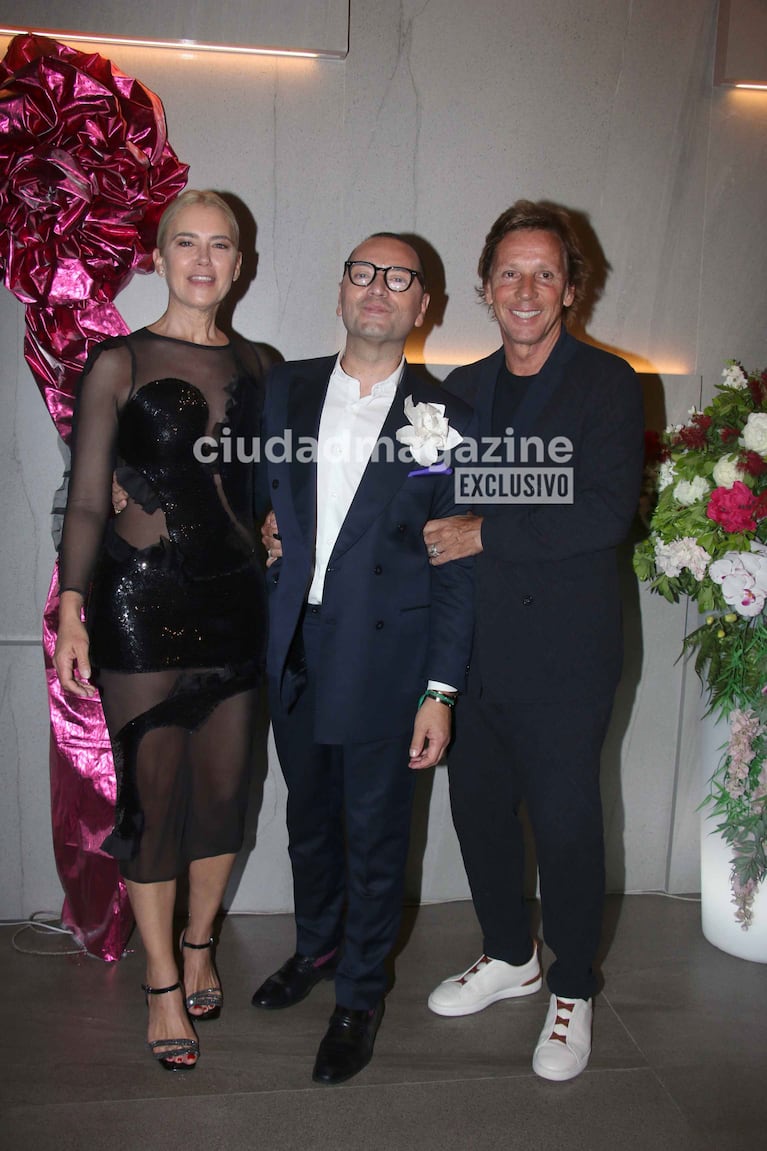 Valeria Mazza y Alejandro Gravier en el cumpleaños de Fabián Medina Flores (Foto: Movilpress).