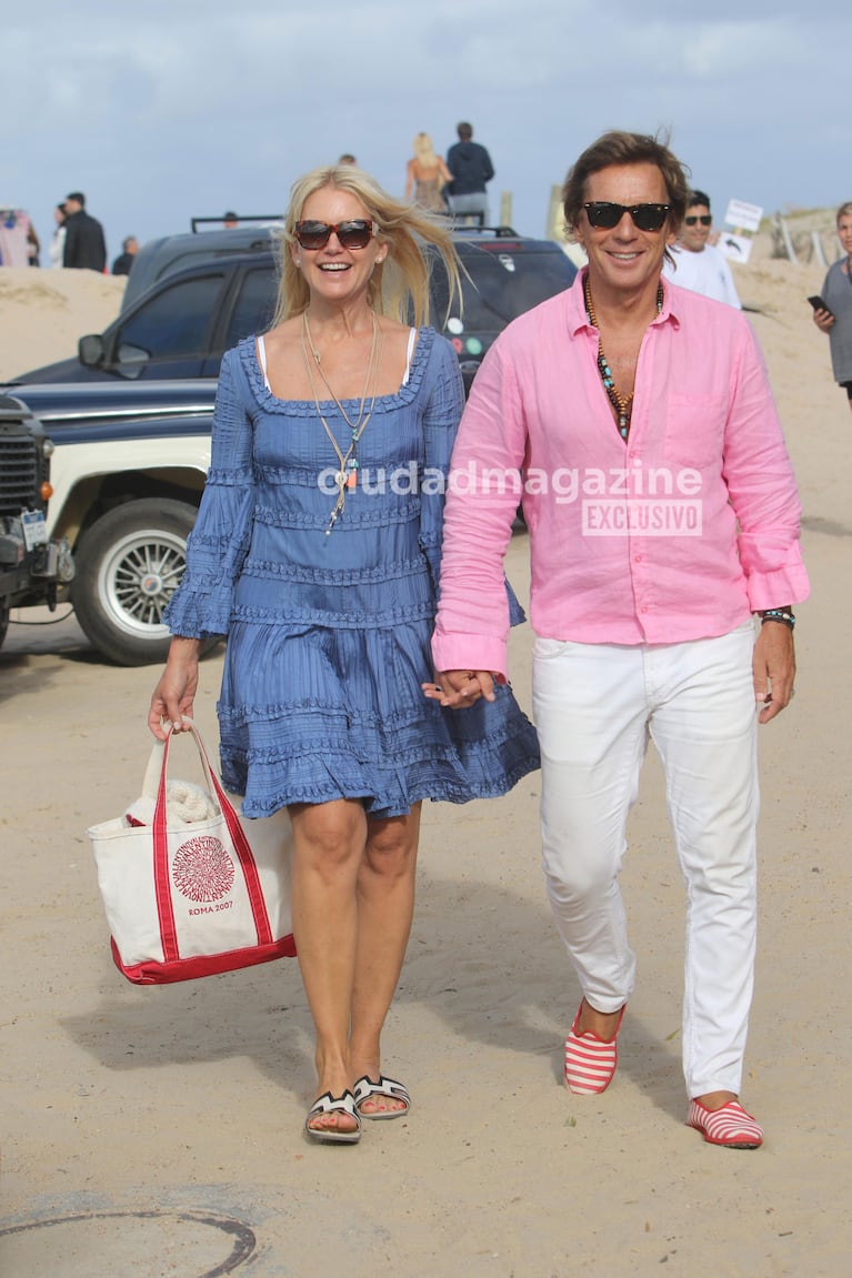 Valeria Mazza y Alejandro Gravier marcan tendencia con sus looks en el verano 2025 en Punta del Este.