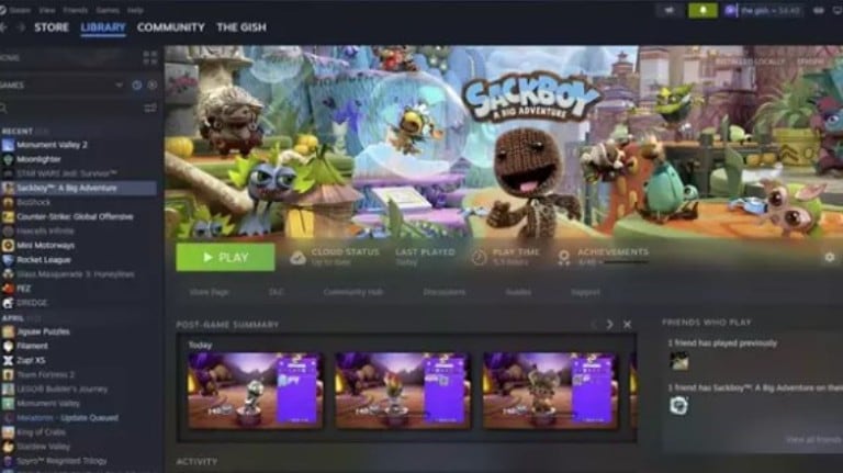 Valve actualiza el escritorio de Steam con notificaciones más completas, mejoras en la interfaz superpuesta y Notas