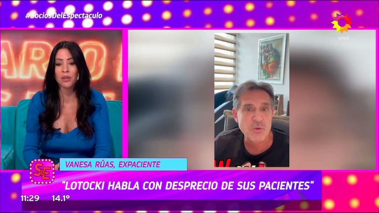 Vanesa Rúas habló de Aníbal Lotocki en Socios del Espectáculo.