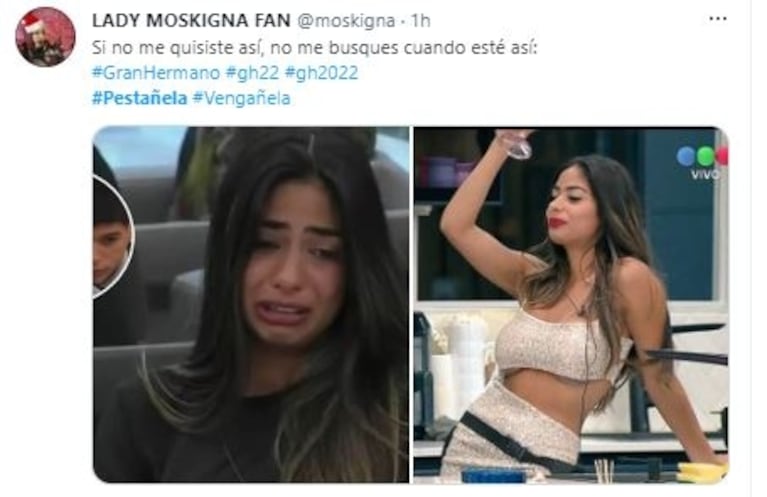 "Vengañela": el regreso de Daniela Celis a Gran Hermano 2022 generó una catarata de memes