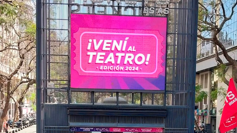 “Vení al Teatro”: obras y cómo conseguir las entradas con descuentos del 60% al 90%