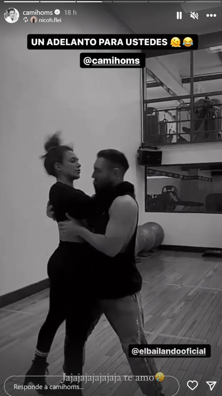 Video: el doloroso blooper de Camila Homs y su bailarín en el ensayo del Bailando 2023