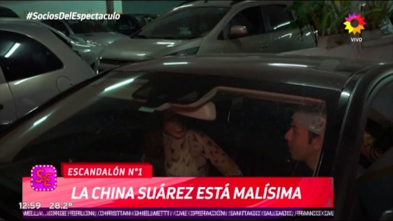 Video: la China Suárez y Rusherking ignoraron al notero de Socios del Espectáculo