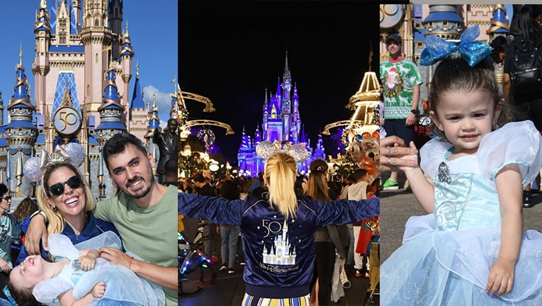 Virginia Gallardo compartió las fotos más lindas con su familia desde Disney.