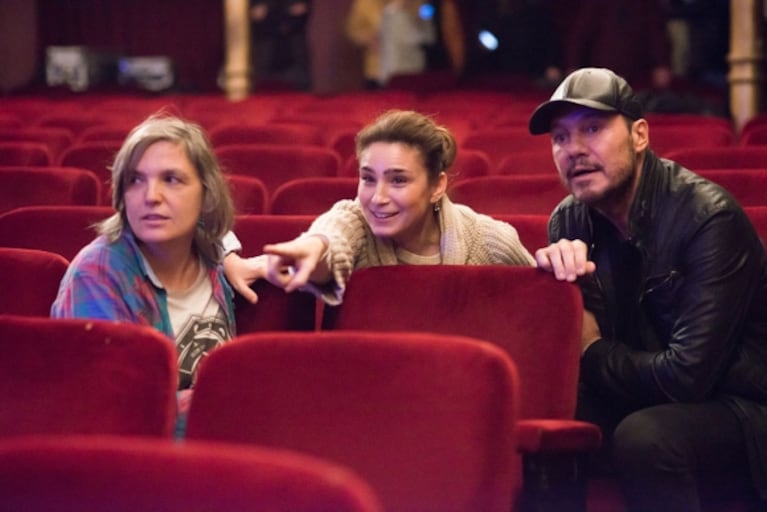 ¡Visita de lujo! Valeria Bertuccelli recibió en el set de La reina del miedo a Marcelo Tinelli