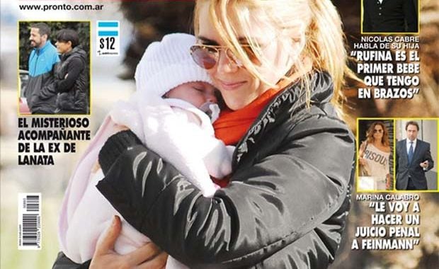 Viviana Canosa con Martina, su primera hija en Punta del Este. (Foto: Revista Pronto)