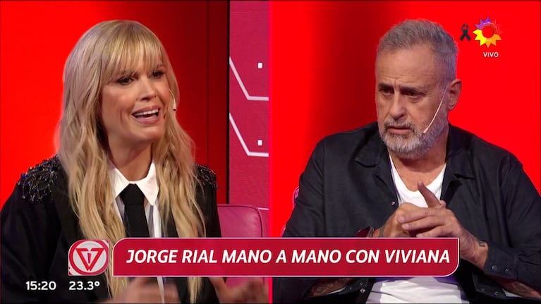 Viviana Canosa y Jorge Rial. (Foto: Viviana en Vivo)