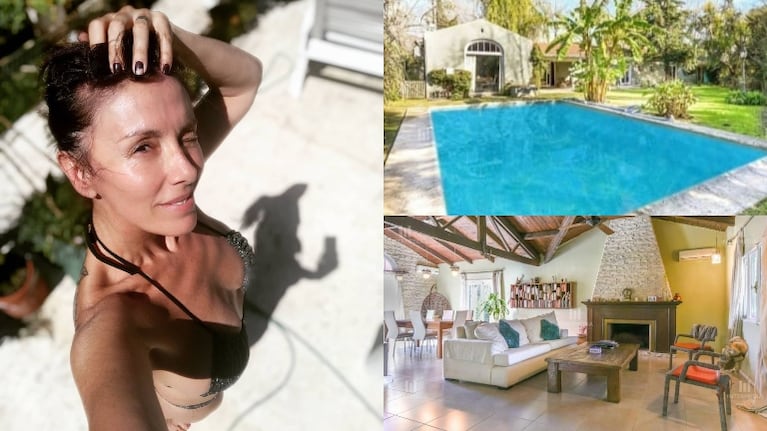 Viviana Saccone puso en venta su lujosa casa de Escobar (Fotos: Instagram y Twitter)