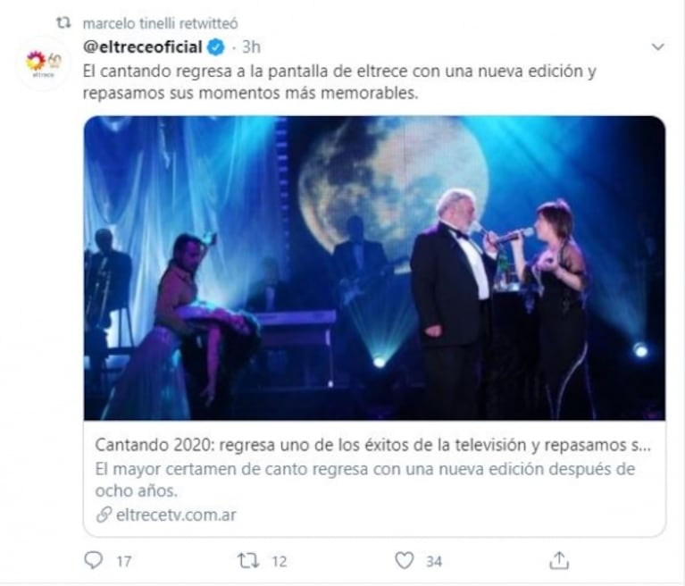 Vuelve Cantando 2020, el éxito de Marcelo Tinelli: "Habrá 16 parejas y aún no se sabe quién lo conducirá"