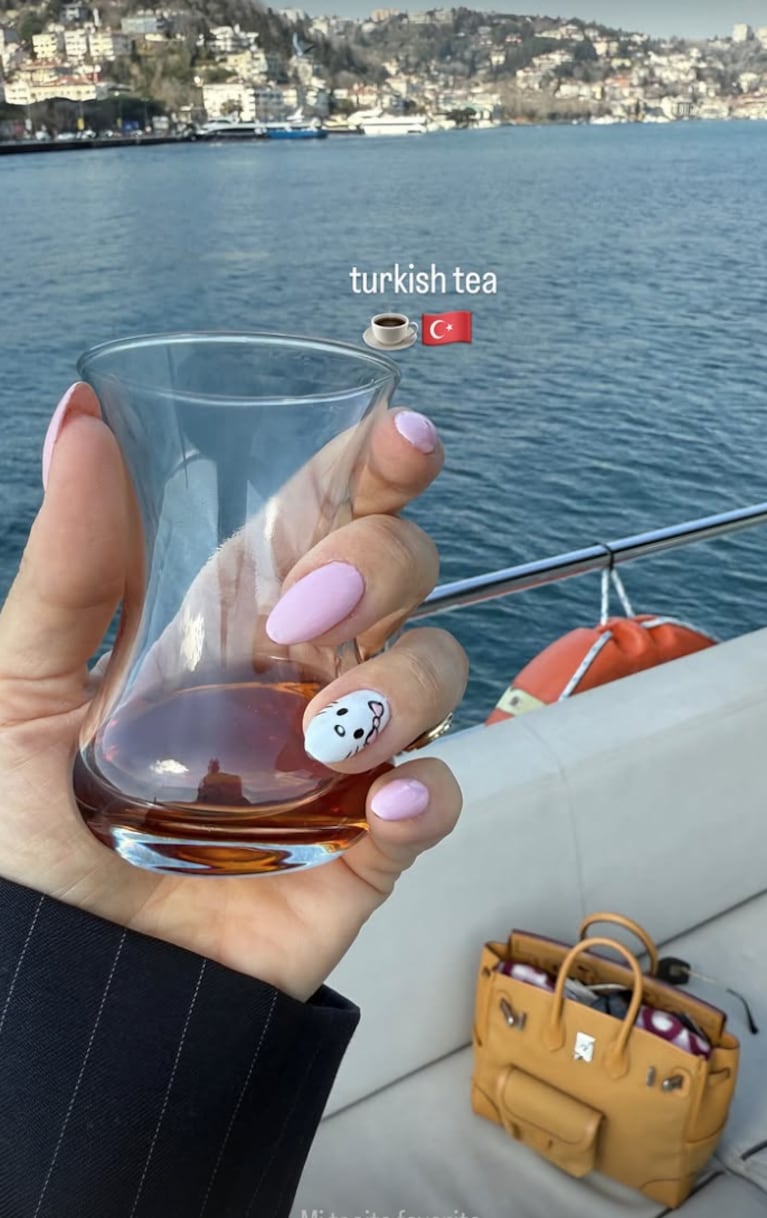 Wanda mostró cómo es el yate en el que navegó por Turquía. Foto: IG | wanda_nara