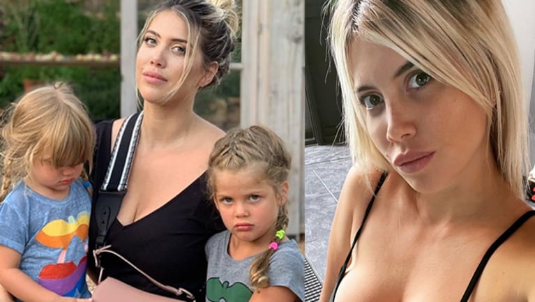 Wanda Nara besó en la boca a su hijita Isabella y desató la polémica entre sus seguidores.