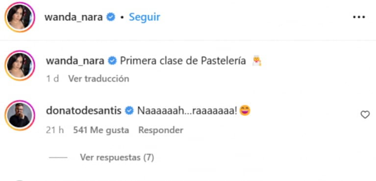 Wanda Nara comenzó a estudiar pastelería y mostró los postres que cocinó: "Mi primera clase"