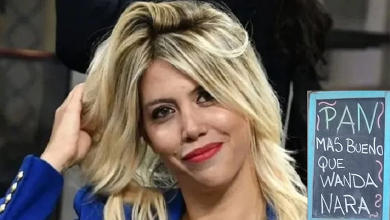 Wanda Nara compartió un desopilante cartel de la calle sobre ella.