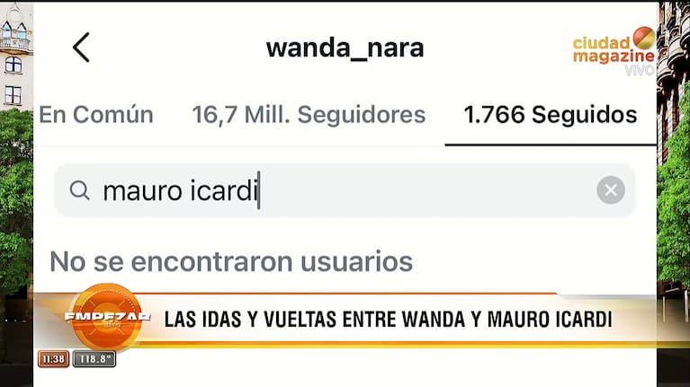 Wanda Nara dejó de seguir a Mauro Icardi.