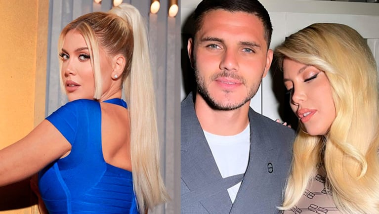 Wanda Nara deslumbró con un espectacular vestido azul a horas de haber confirmado su separación de Mauro Icardi.