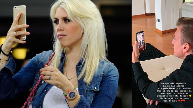 Wanda Nara, durísima con la foto de Maxi López hablando con su hijo: No tenía fiebre, sólo quiere hacer daño