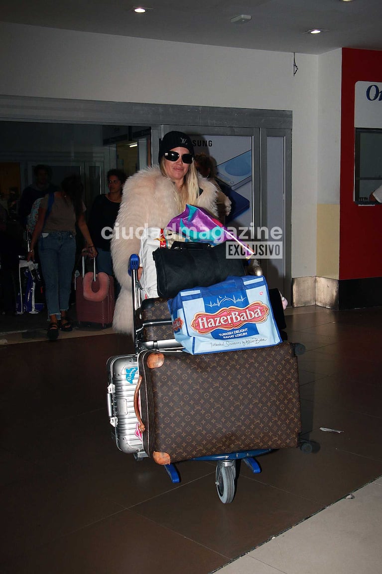 Wanda Nara en Ezeiza (Foto: Movilpress)