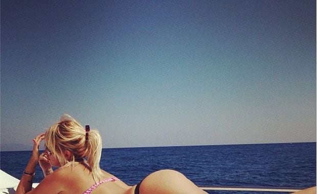 Wanda Nara en las islas Eolias (Foto: Instagram).