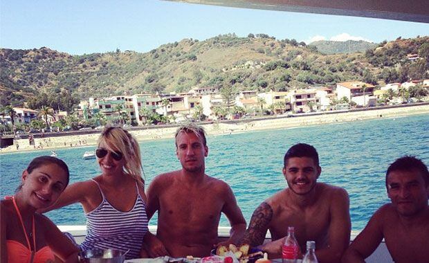 Wanda Nara en las islas Eolias (Foto: Instagram).