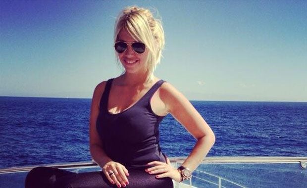 Wanda Nara en las islas Eolias (Foto: Twitter).