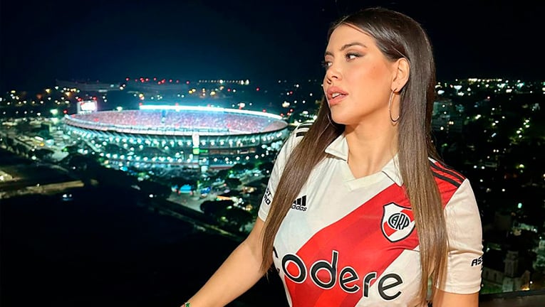 Wanda Nara fue a ver a River al Monumental y mostró cuál es su cábala durante cada partido.