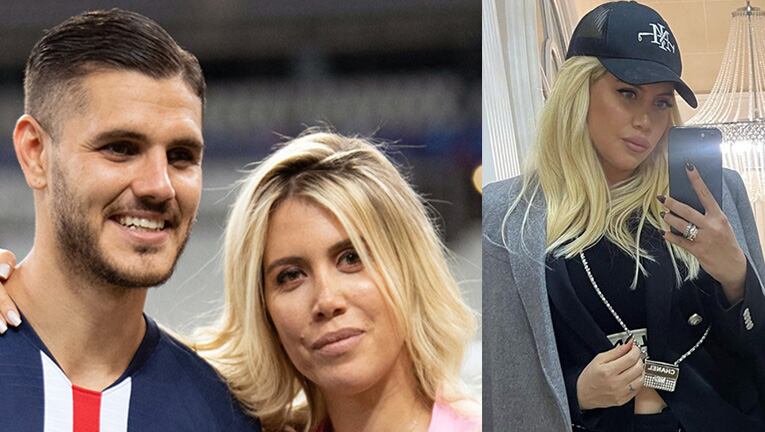 Wanda Nara fue a ver jugar a Mauro Icardi y lució el regalo que el futbolista le hizo en San Valentín.