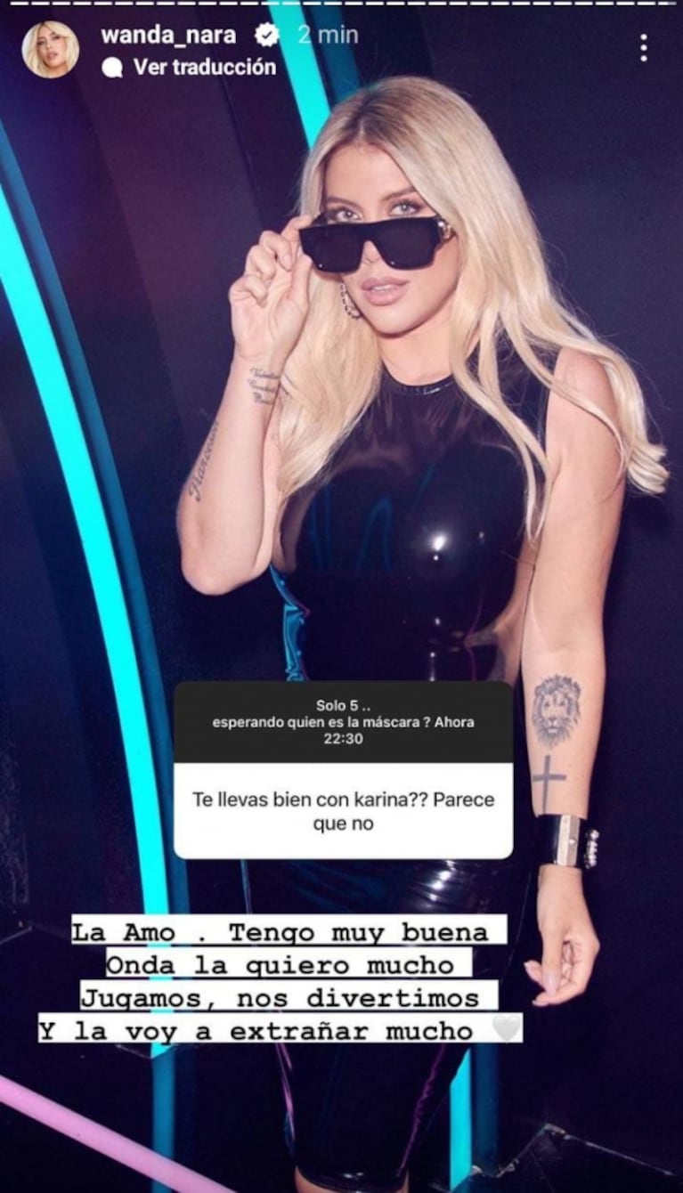 Wanda Nara habló contundente del rumor de enfrentamiento con Karina La Princesita