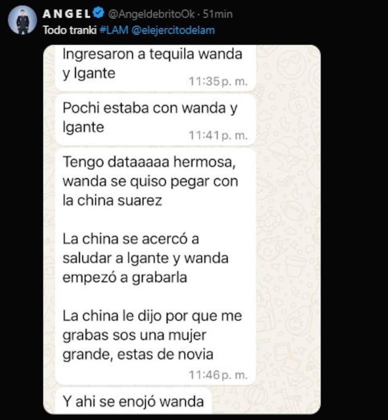 Wanda Nara, L-Gante, Mauro Icardi y la China Suárez coincidieron en un restaurante: videos y peleas