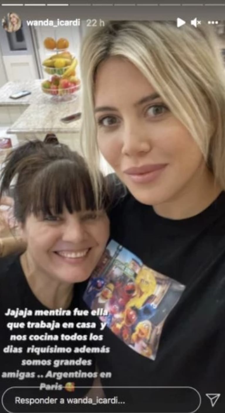 Wanda Nara le dedicó un tierno posteo a la mujer que la ayuda en su casa: "Somos grandes amigas"