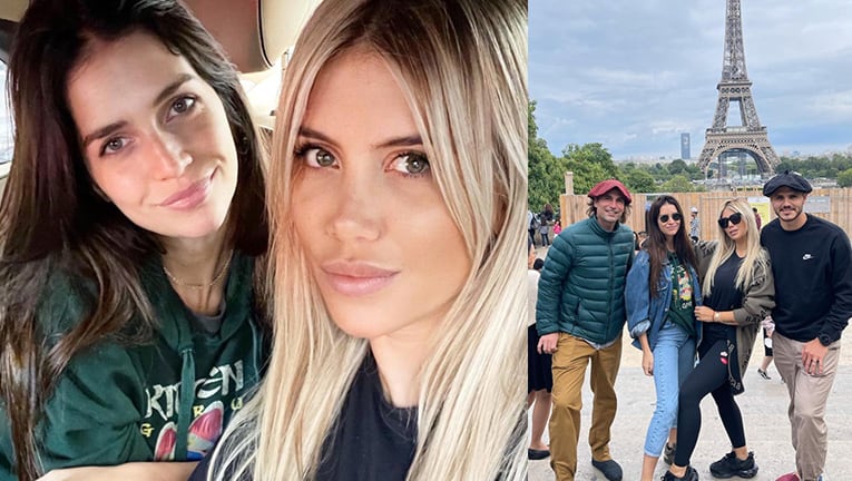 Wanda Nara le dedicó un tierno posteo a Zaira por su visita a París.