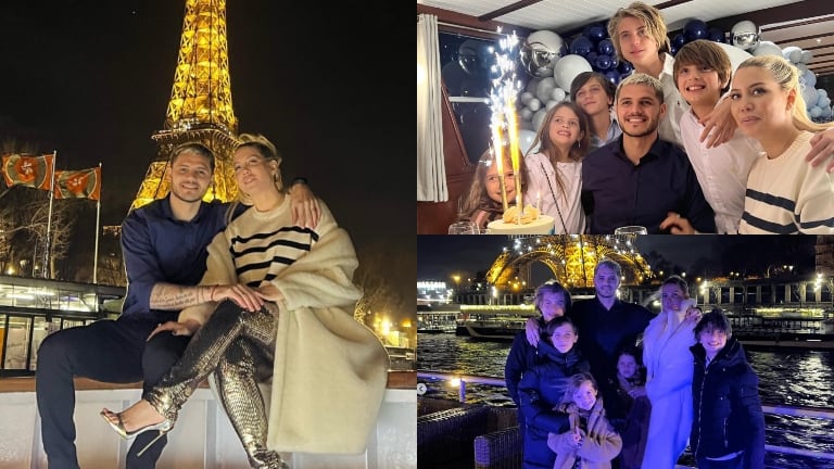 Wanda Nara le festejó el cumpleaños a Mauro Icardi en un barco (Fotos: Instagram)