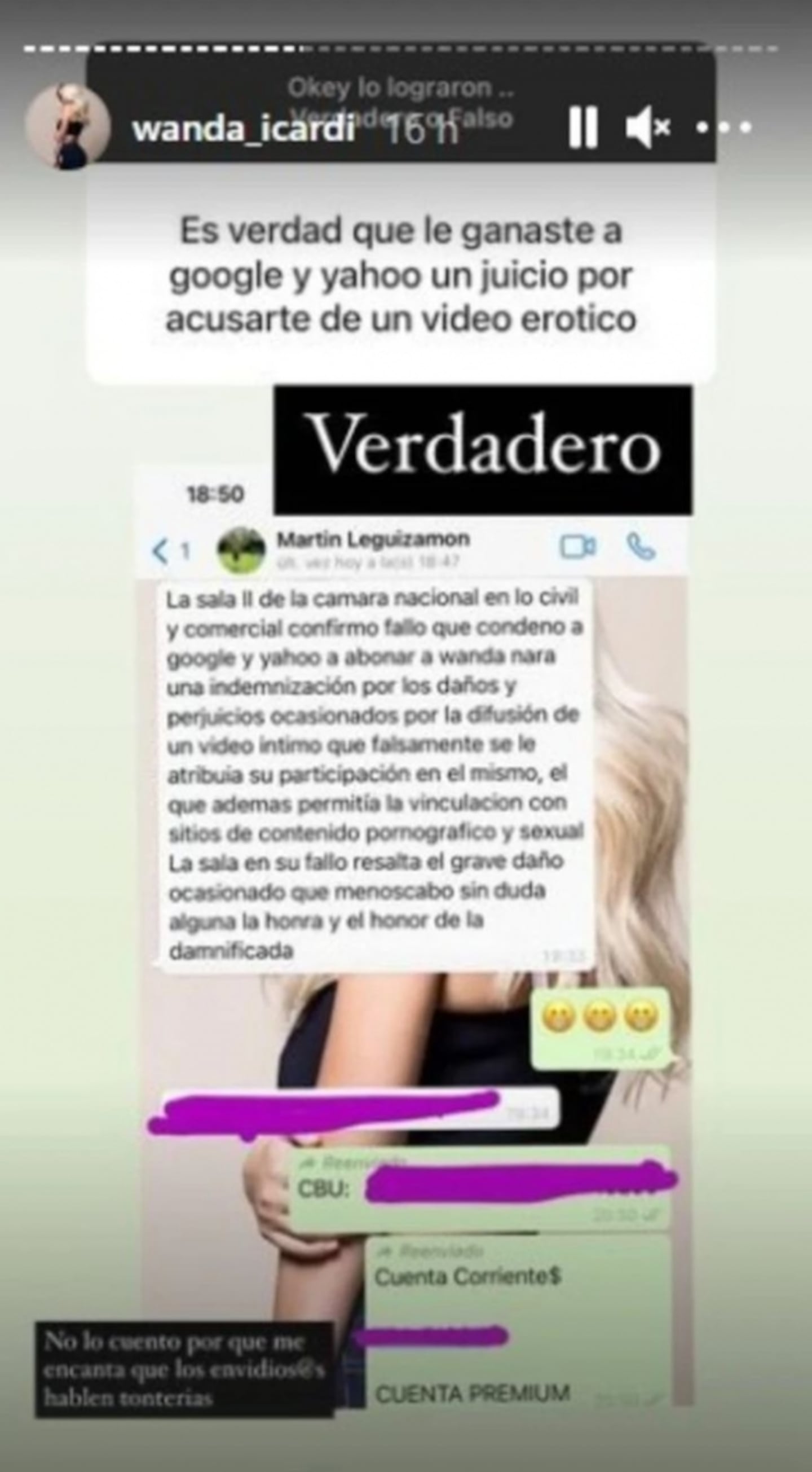 Wanda Nara le ganó un juicio millonario a Google: la Justicia no pudo  determinar que fuera la del escandaloso video prohibido | Ciudad Magazine