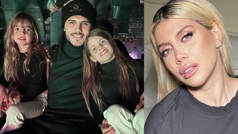 Wanda Nara les dedicó a Mauro Icardi y a sus hijas un dulce posteo en medio del escándalo por el hackeo.