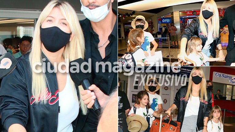 Wanda Nara llegó a la Argentina (Foto: Movilpress)