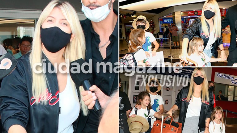 Wanda Nara llegó a la Argentina (Foto: Movilpress)