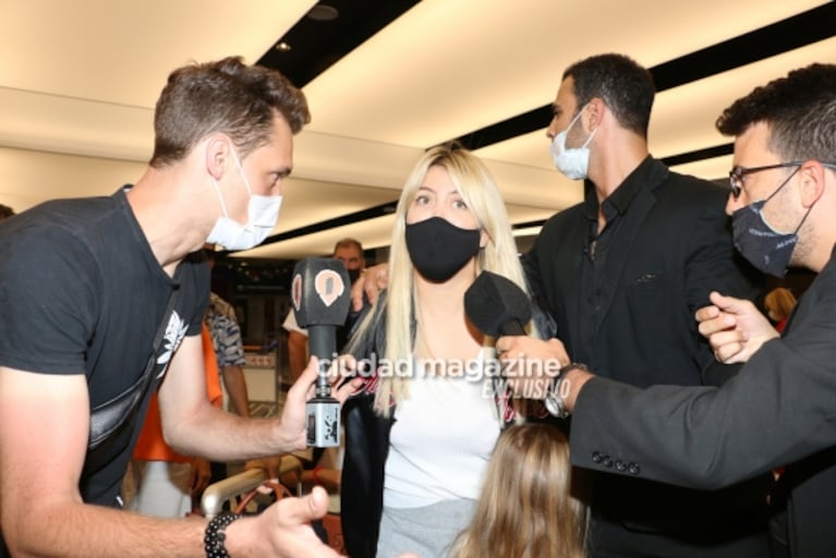 Wanda Nara llegó a la Argentina junto a sus hijos y sin Mauro Icardi, tras el escándalo con la China Suárez