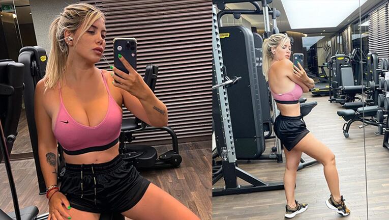 Wanda Nara mostró cómo es el impresionante gimnasio que tiene en su casa.