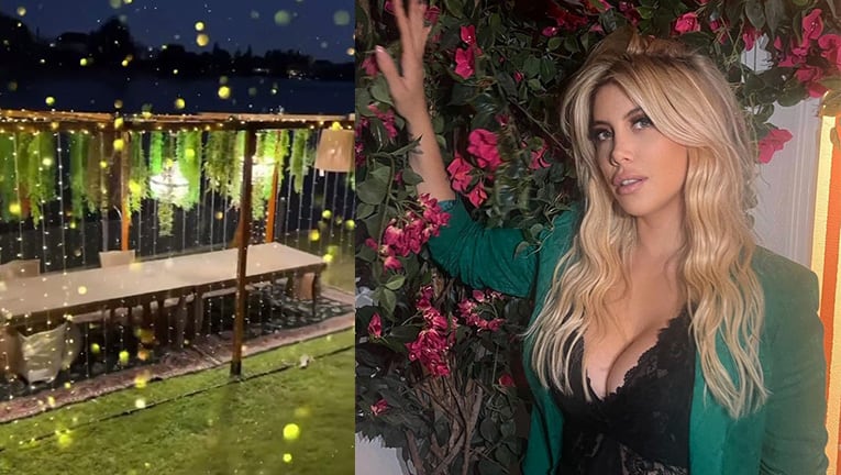 Wanda Nara mostró cómo será la increíble ambientación de Navidad de su mansión.