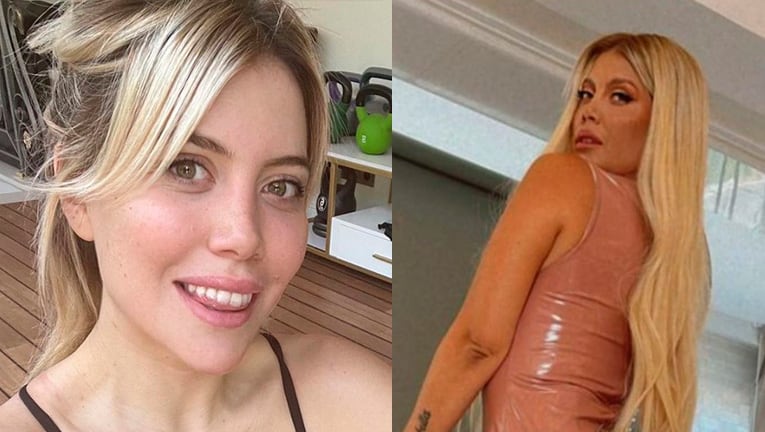 Wanda Nara mostró con humor qué hizo con un vestido engomado que le quedaba grande.