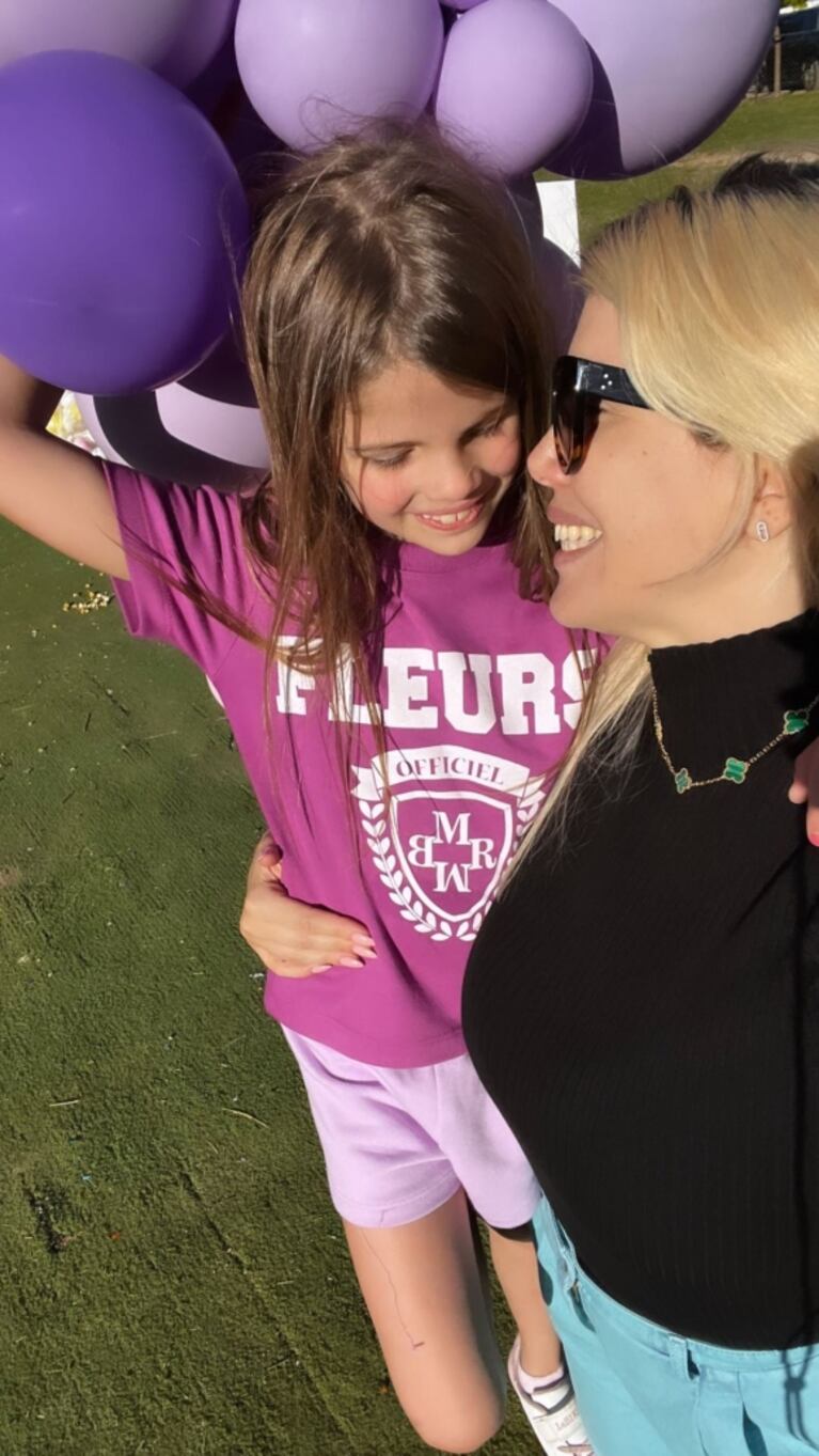 Wanda Nara mostró el súper cumpleaños de la hija de Zaira: "Feliz cumple, Mali"