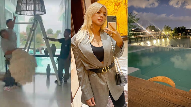 Wanda Nara mostró inéditas fotos de la nueva propiedad que está construyendo en Nordelta.