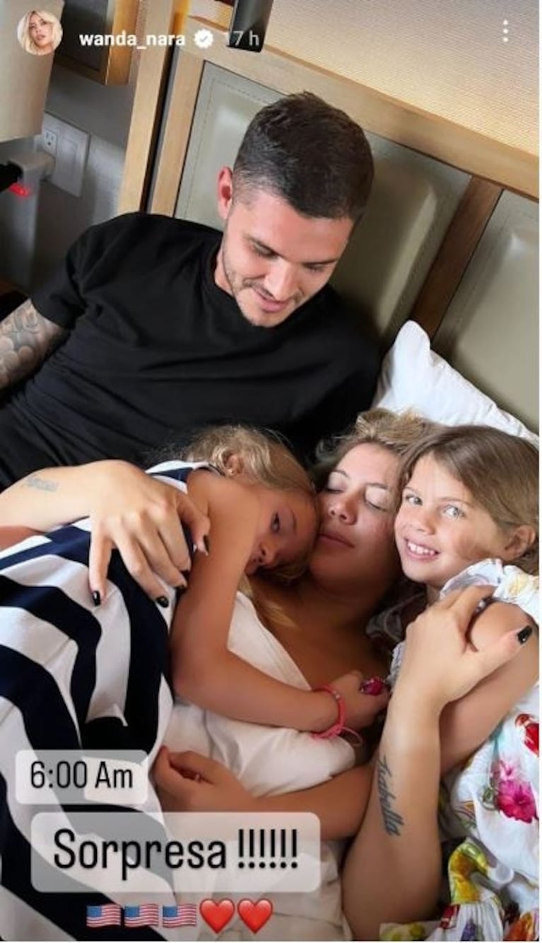 Wanda Nara mostró la sorpresa que le dio Mauro Icardi apenas llegó a Miami