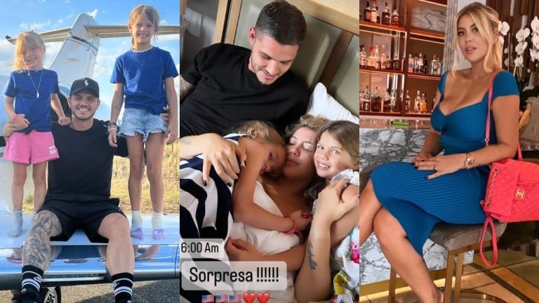 Wanda Nara mostró la sorpresa que le dio Mauro Icardi apenas llegó a Miami (Fotos: Instagram e Instagram Stories)